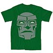 Fantastic Four Doctor Doom Mask Green T-Shirt